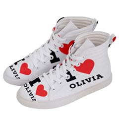 I Love Olivia Women s Hi-top Skate Sneakers by ilovewhateva