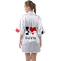 I love olivia Half Sleeve Satin Kimono  View2