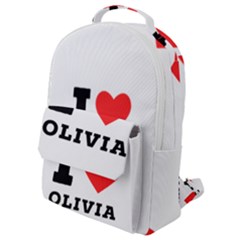 I Love Olivia Flap Pocket Backpack (small) by ilovewhateva