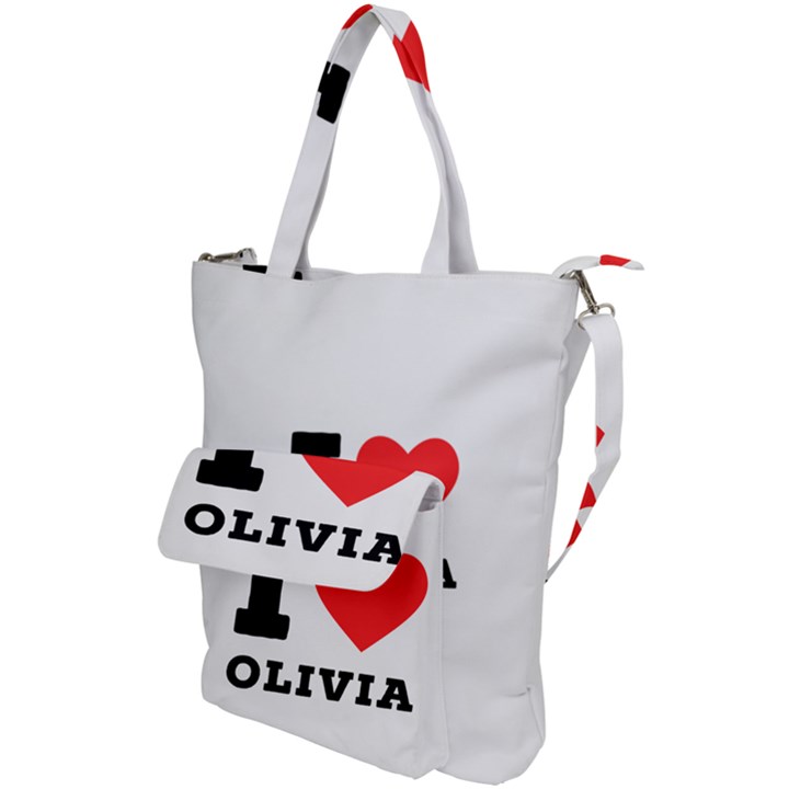 I love olivia Shoulder Tote Bag