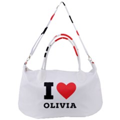 I Love Olivia Removal Strap Handbag by ilovewhateva