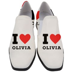 I Love Olivia Women Slip On Heel Loafers by ilovewhateva