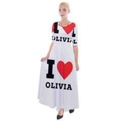 I Love Olivia Half Sleeves Maxi Dress by ilovewhateva