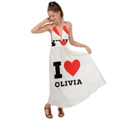 I Love Olivia Backless Maxi Beach Dress by ilovewhateva