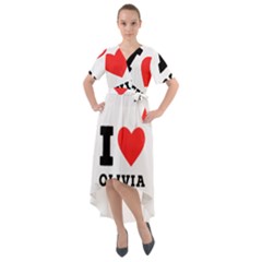 I Love Olivia Front Wrap High Low Dress by ilovewhateva