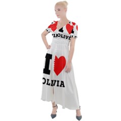 I Love Olivia Button Up Short Sleeve Maxi Dress by ilovewhateva