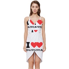 I Love Olivia Wrap Frill Dress by ilovewhateva