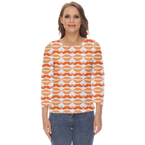 Pattern 181 Cut Out Wide Sleeve Top by GardenOfOphir