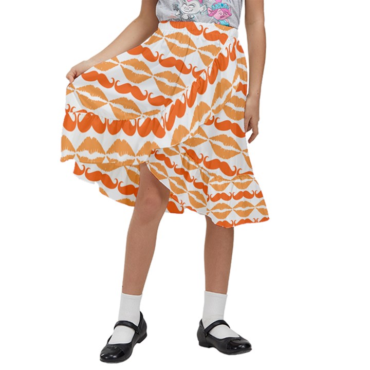 Pattern 181 Kids  Ruffle Flared Wrap Midi Skirt