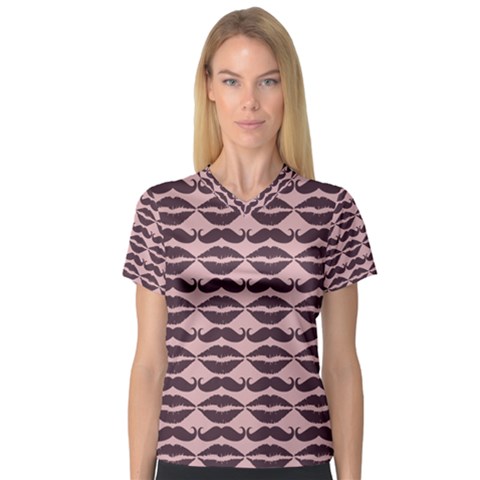 Pattern 182 V-neck Sport Mesh Tee by GardenOfOphir