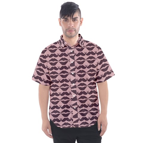 Pattern 182 Men s Short Sleeve Shirt by GardenOfOphir