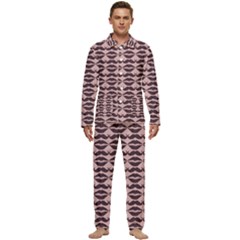 Pattern 182 Men s Long Sleeve Velvet Pocket Pajamas Set by GardenOfOphir