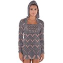 Pattern 184 Long Sleeve Hooded T-shirt View1