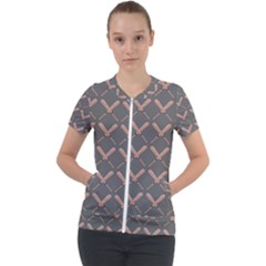 Pattern 184 Short Sleeve Zip Up Jacket by GardenOfOphir