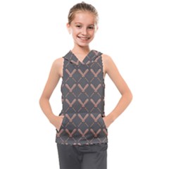 Pattern 184 Kids  Sleeveless Hoodie by GardenOfOphir