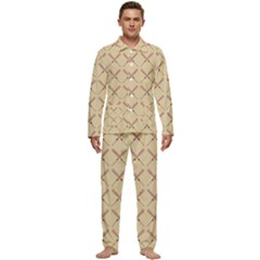 Pattern 188 Men s Long Sleeve Velvet Pocket Pajamas Set by GardenOfOphir