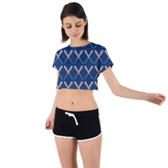 Pattern 187 Tie Back Short Sleeve Crop Tee by GardenOfOphir