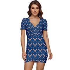 Pattern 187 Low Cut Cap Sleeve Mini Dress by GardenOfOphir