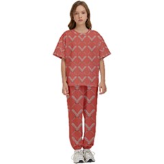 Pattern 190 Kids  Tee And Pants Sports Set by GardenOfOphir