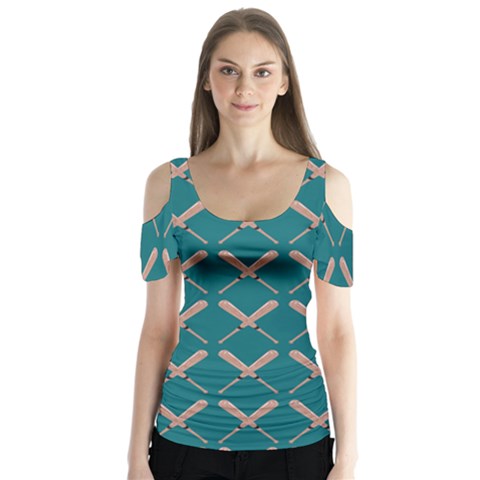 Pattern 191 Butterfly Sleeve Cutout Tee  by GardenOfOphir