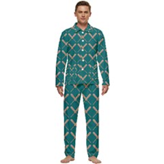 Pattern 191 Men s Long Sleeve Velvet Pocket Pajamas Set by GardenOfOphir