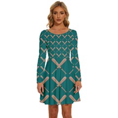 Pattern 191 Long Sleeve Wide Neck Velvet Dress by GardenOfOphir