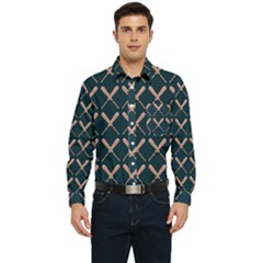 Pattern 192 Men s Long Sleeve Pocket Shirt  by GardenOfOphir