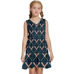 Pattern 192 Kids  Sleeveless Tiered Mini Dress by GardenOfOphir