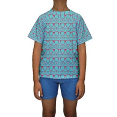 Pattern 195 Kids  Short Sleeve Swimwear by GardenOfOphir