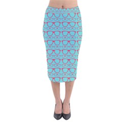 Pattern 195 Velvet Midi Pencil Skirt by GardenOfOphir