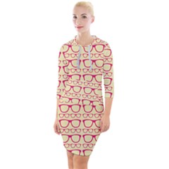 Pattern 196 Quarter Sleeve Hood Bodycon Dress