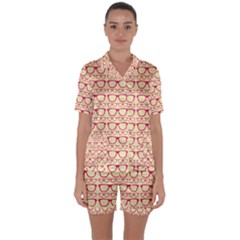 Pattern 196 Satin Short Sleeve Pajamas Set