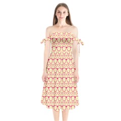 Pattern 196 Shoulder Tie Bardot Midi Dress