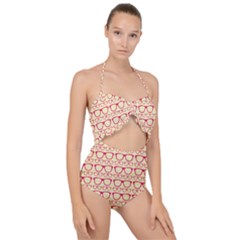 Pattern 196 Scallop Top Cut Out Swimsuit