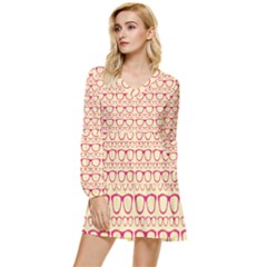 Pattern 196 Tiered Long Sleeve Mini Dress