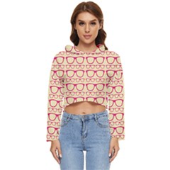 Pattern 196 Women s Lightweight Cropped Hoodie