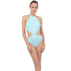 Pattern 198 Halter Side Cut Swimsuit by GardenOfOphir