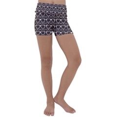 Pattern 201 Kids  Lightweight Velour Yoga Shorts by GardenOfOphir