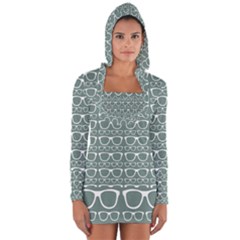 Pattern 202 Long Sleeve Hooded T-shirt by GardenOfOphir