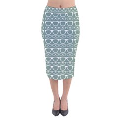 Pattern 202 Velvet Midi Pencil Skirt by GardenOfOphir