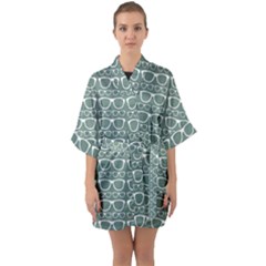 Pattern 202 Half Sleeve Satin Kimono  by GardenOfOphir