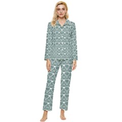 Pattern 202 Womens  Long Sleeve Velvet Pocket Pajamas Set by GardenOfOphir