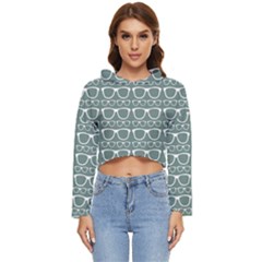 Pattern 202 Women s Lightweight Cropped Hoodie by GardenOfOphir