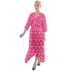 Pattern 204 Quarter Sleeve Wrap Front Maxi Dress by GardenOfOphir