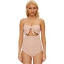 Pattern 203 Knot Front One-Piece Swimsuit View1