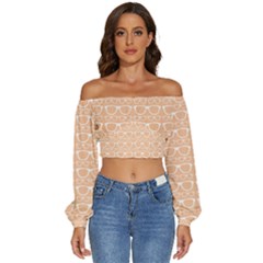 Pattern 203 Long Sleeve Crinkled Weave Crop Top by GardenOfOphir