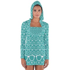 Pattern 206 Long Sleeve Hooded T-shirt by GardenOfOphir