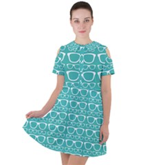 Pattern 206 Short Sleeve Shoulder Cut Out Dress  by GardenOfOphir