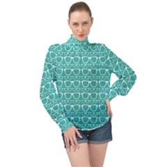 Pattern 206 High Neck Long Sleeve Chiffon Top by GardenOfOphir