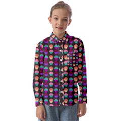 Pattern 207 Kids  Long Sleeve Shirt by GardenOfOphir